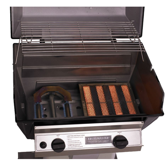 Broilmaster R3B Infrared Gas Grill With One Infrared Burners And One Blue Flame Burner