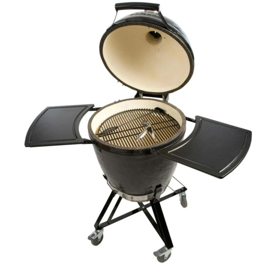 Primo All-In-One Ceramic Kamado Grill With Cradle & Side Shelves - 773