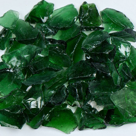 Dark Green Terrazzo Glass