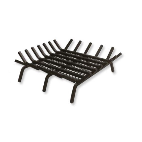 Square Carbon Steel Fire Pit Grate 20 Inch, Outdoor Fireplace Grate