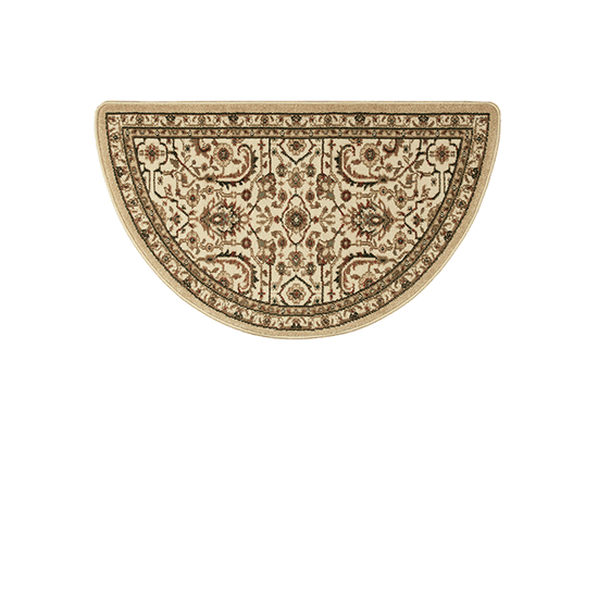 Oriental II Regal Gold Pattern Hearth Rug 25" x 42"