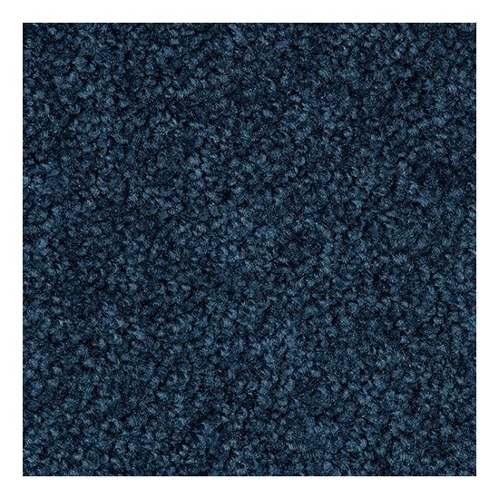 Midnight Blue Polyester Flame Hearth Rug