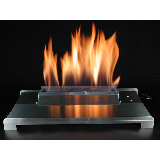 20 Inch ALTERNA FireGlitter Set with Vent Free Stainless Steel Burner