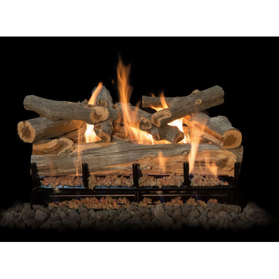 30 inch Arizona Juniper Log Set On 3 Burner