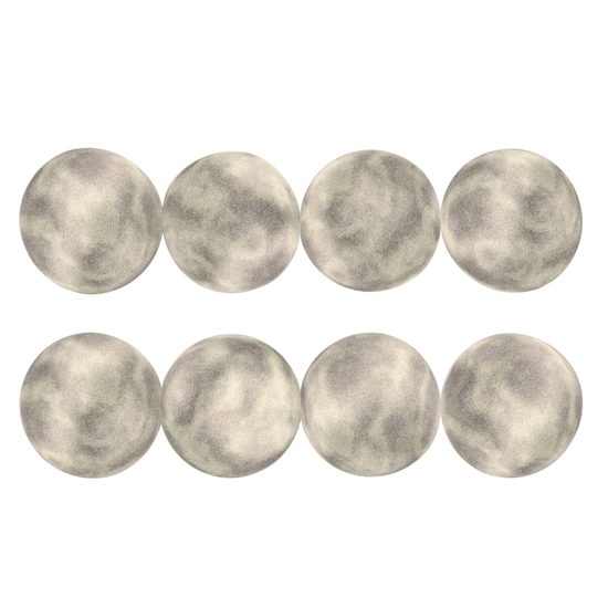 4 Inch Diameter Silver Cannon Balls - 12 Pieces