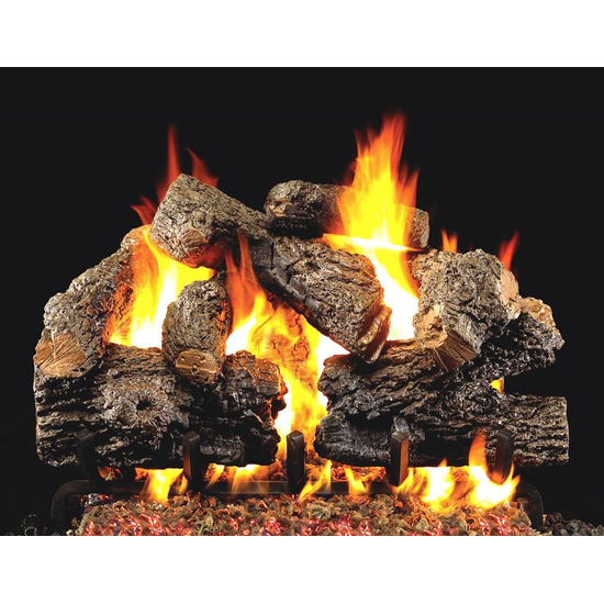 RealFyre Charred Royal English Oak Vented Gas Log Set With G52 Burner
