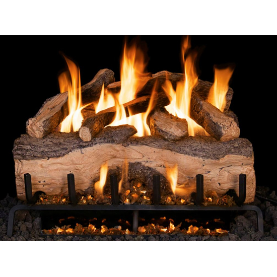 RealFyre Mountain Crest Split Oak Vented Gas Log Set With G52 Burner