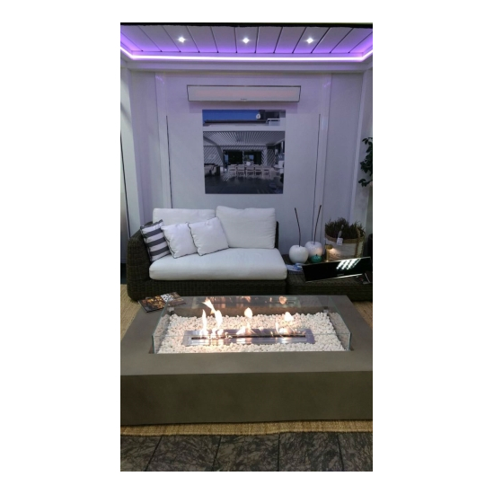 Bromic 2300W Platinum Smart-Heat Electric Heater | 220V-240V White in the Living Room