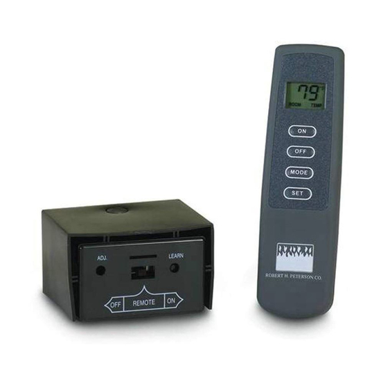 RealFyre RR-2A ON/OFF Fireplace Remote With Thermostat