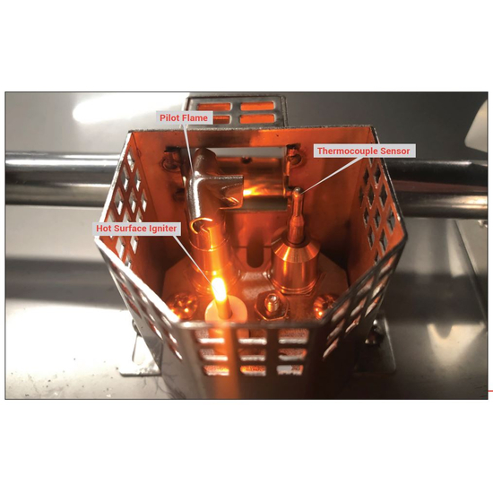 HPC Square Bowl HI/LO Series (Smart App Controlled) Electronic Ignition Fire Pit Insert | xxx-xxSSEI-SQBL-HI/LO-xx/xxxVAC Hot Surface Ignition System