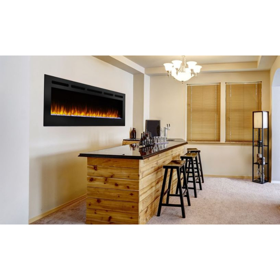 SimpliFire 84 Inch Allusion Linear Electric Fireplace