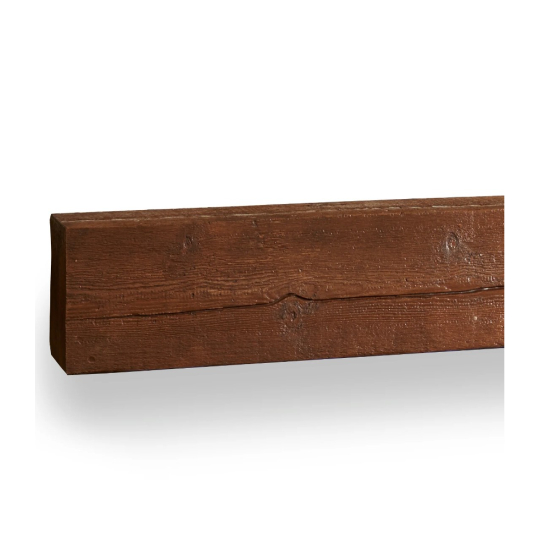 72 Inch Chestnut Brown Concrete Mantel Shelf - Non Combustible