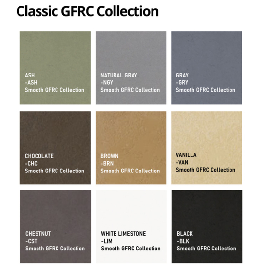 Concrete (GFRC) Classic Color Collection