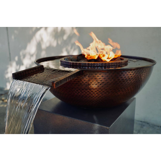 27 Inch Sevilla Fire and Water Gravity Spill Bowl by Pool
