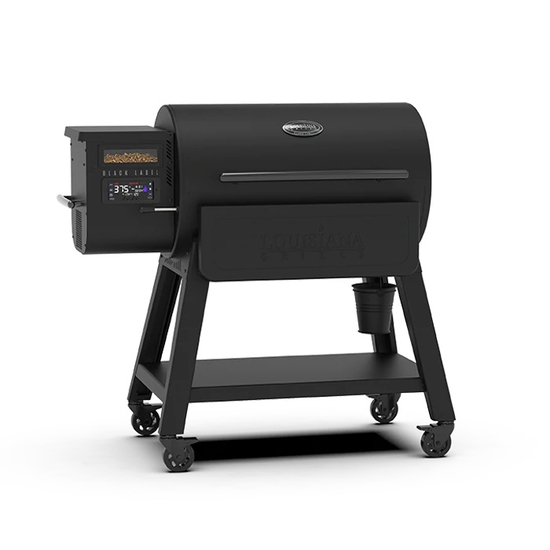 Louisiana Black Label 1000 Wood Pellet Grill Angled View