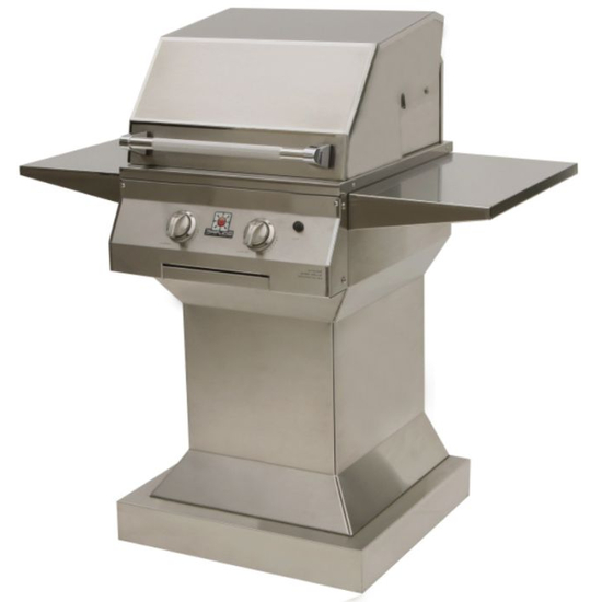 21" XL Solaire Infrared Pedestal Grill shown closed