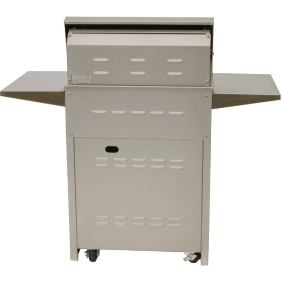 27 Inch Gas Grill On Cart Back View