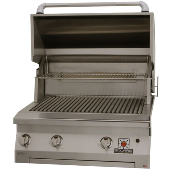 30 Inch Built In Gas Grill Warming Rack With Rear Rotisserie Burner Upgrade