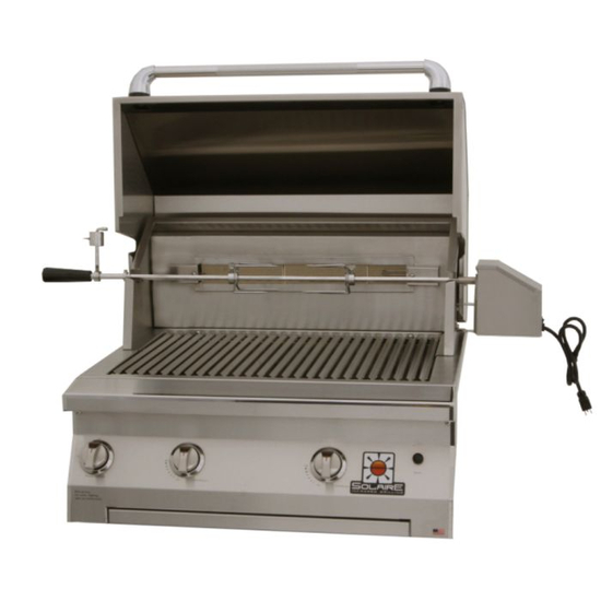 30 Inch Built In Gas Grill With Rotisserie Kit Upgrade