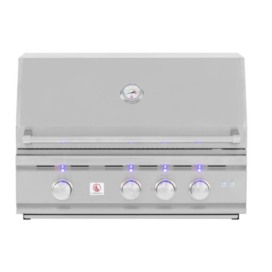 TRL 32 Inch Built In Gas Grill Closed Hood