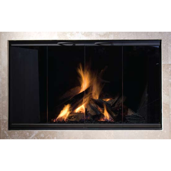 Heatilator HBA36A Glass And Track Zero Clearance Fireplace Door Oiled Bronze Finish