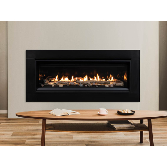 DRL3500 Gas Fireplace with Optional Black Surround