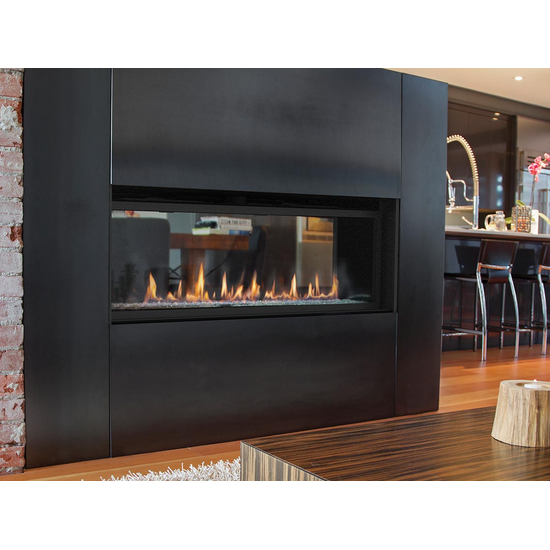 DRL6000 Series Gas Fireplace with Optional See Thru Kit