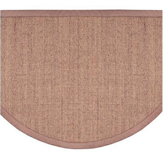 Goods of the Woods Sunset Natural Sisal Red Half Round Hearth Rug