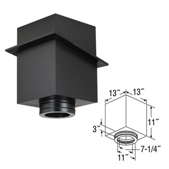 7 Inch Duratech Square Ceiling Support Box 7DT-CS11 Specs