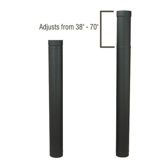 6" HeatFab 38" - 70" Adjustable Saf-T Pipe