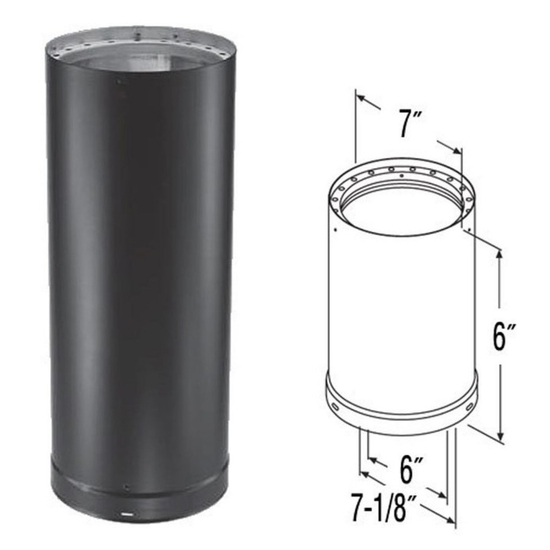 6" x 6" DVL Double-Wall Black Pipe Specifications