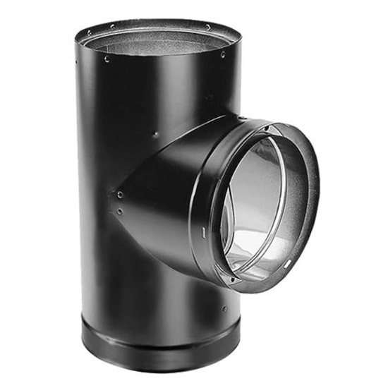 DuraVent Gray Pellet Vent Clean-out Tee in the Wood & Pellet Stove  Accessories department at