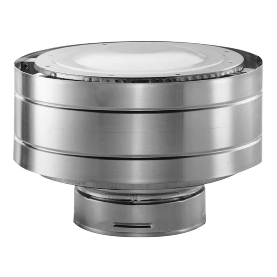 4” x 6 5/8” DirectVent Pro Stainless Steel Low-Profile Vertical Termination Cap 46DVA-VC-S