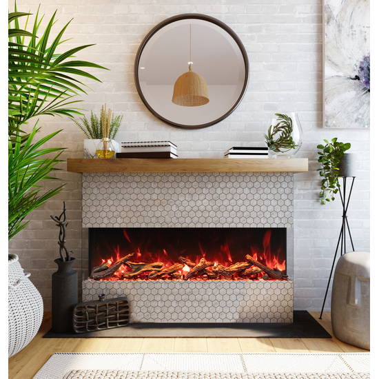 40 Inch Tru-View XL Deep Smart Electric Fireplace Installed