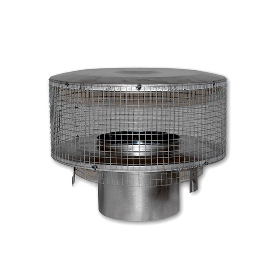 Superior Hi-Temp Round Top Termination with Mesh Screen for 8-Inch Chimney