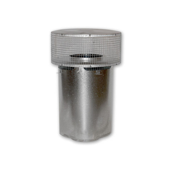 Superior Hi-Temp Round Top Termination with Slip Section and Mesh Screen for 8-Inch Chimney