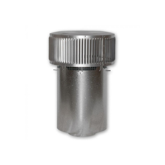 8 Inch Superior Round Chimney Cap with Louvered Screen and Slip Connector