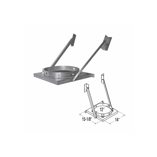 10 Inch DuraTech Galvalume Tee Support Bracket Specifications