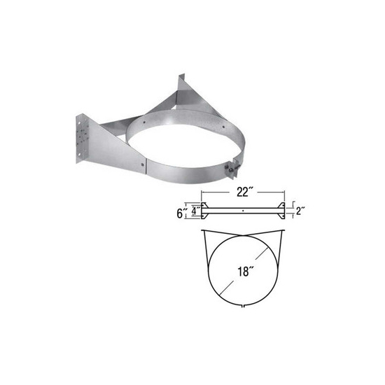 16 Inch DuraTech Stainless Steel Wall Strap Specifications