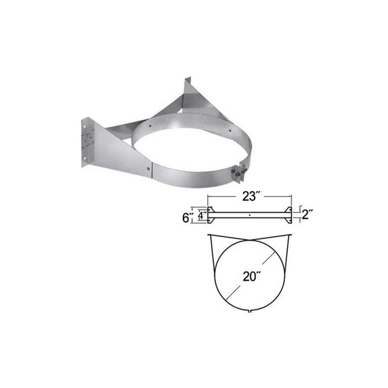 18 Inch DuraTech Stainless Steel Wall Strap Specifications