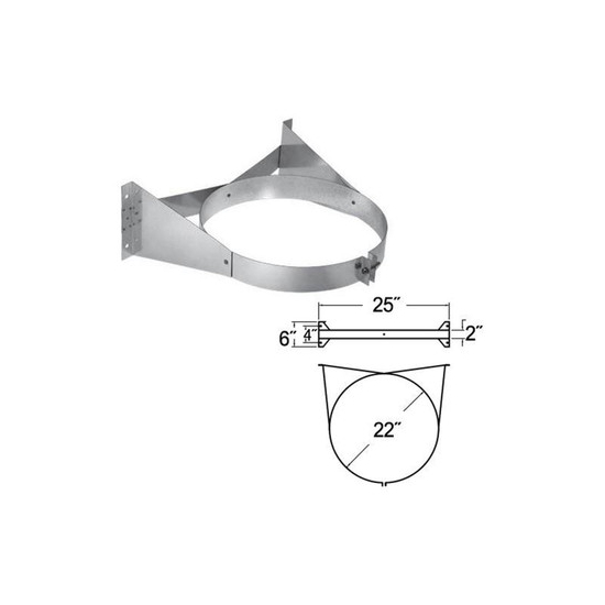 20 Inch DuraTech Stainless Steel Wall Strap Specifications