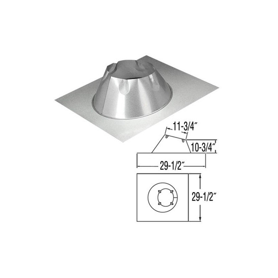 Flat Roof Flashing DuraPlus Galvalume 7". The size is indicated on the image.