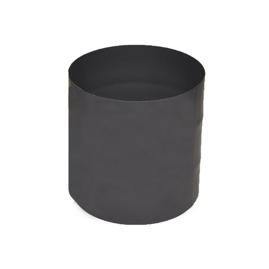 VSB06MM - 6" Ventis Single-Wall Black Stove Pipe 22 Gauge Cold Rolled Steel, Male To Male Adapter