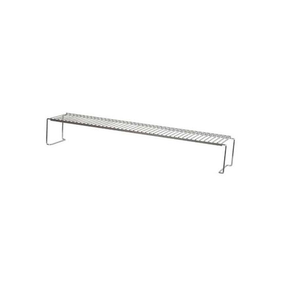 33 inches elevated stainless steel warming rack with legs on both sides