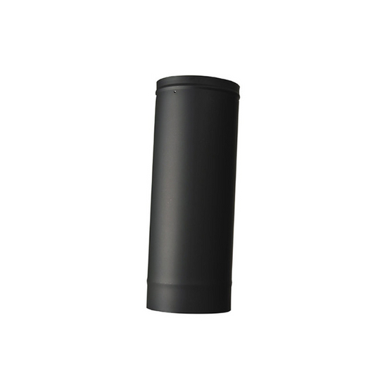 VSB06ST - 6" Ventis Single-Wall Black Stove Pipe 22 Gauge Cold Rolled Steel Small Telescoping Section
