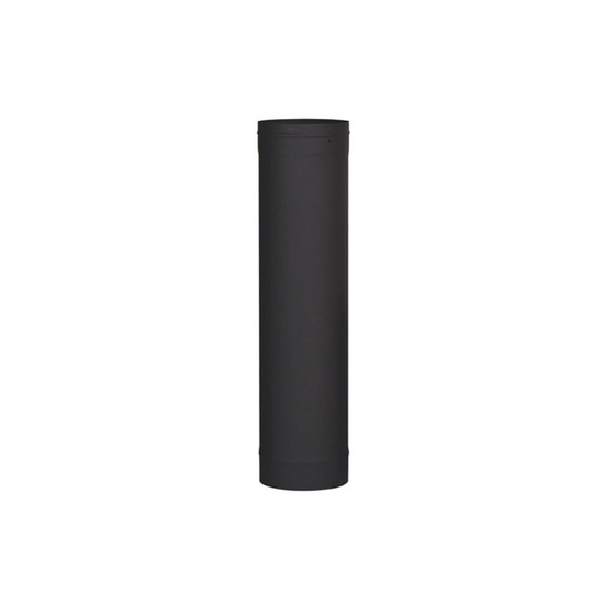 VSB0612 - 6" X 12" Ventis Single-Wall Black Stove Pipe 22 Gauge Cold Rolled Steel