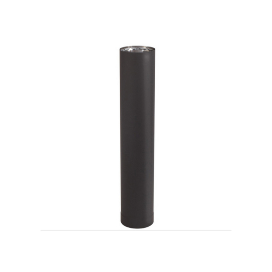 VDB0636 - 6" X 36" Ventis Double-Wall Black Stove Pipe 430 Inner/Satin Coat Steel Outer