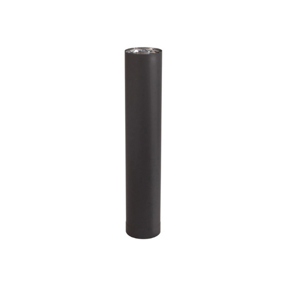 VDB0712 - 7" X 12" Ventis Double-Wall Black Stove Pipe 430 Inner/Satin Coat Steel Outer