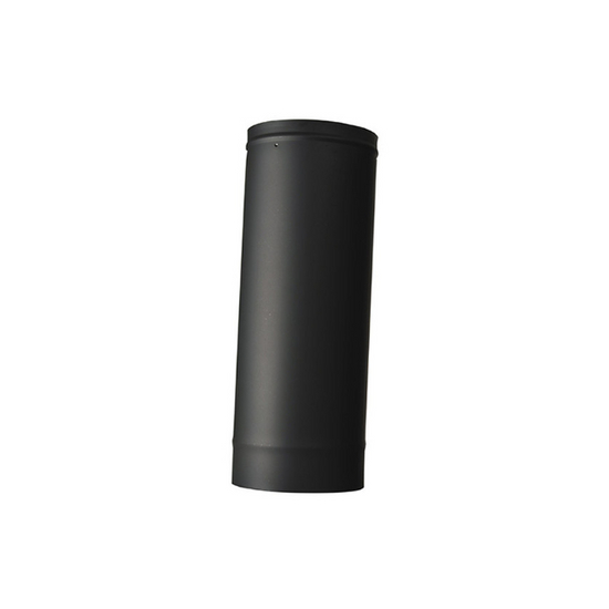 VSB08ST - 8" Ventis Single-Wall Black Stove Pipe 22 Gauge Cold Rolled Steel, Small Telescoping Section