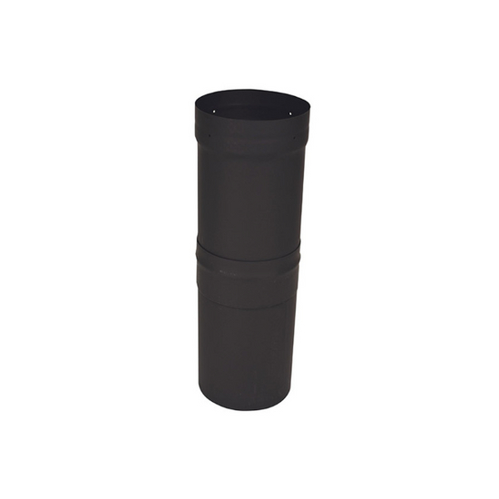 VSB08SL - 8" Ventis Single-Wall Black Stove Pipe, Slip Section With Gap Collar